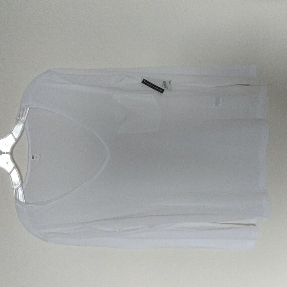 NWT BP Nordstrom White Long Sleeve Tee